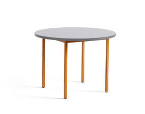 Jedálenský stôl Two-Colour Ø105, ochre/light grey