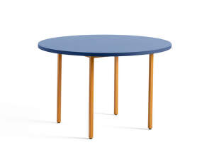 Jedálenský stôl Two-Colour Ø120, ochre/blue