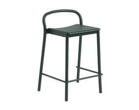 Stolička Linear Steel Counter Stool, dark green