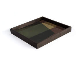 Podnos Angle Glass Tray Square S, slate