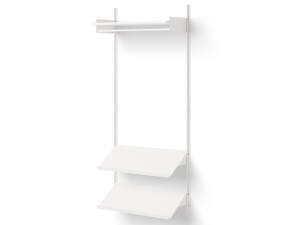 Policová zostava Wardrobe Shelf 1, white/white