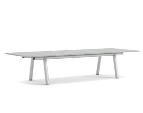 Stôl Boa 350x128x75 cm, metallic grey / grey linoleum