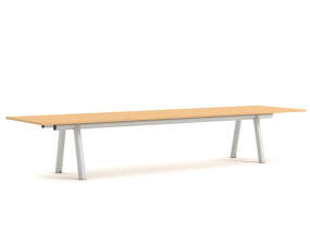Stôl Boa 420x128x75 cm, metallic grey / oak