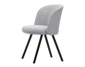 Čalúnená jedálenská stolička Mikado Side Chair Aluminium, cream/sierra grey