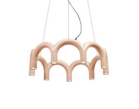 Závesné svietidlo Arch Circle 76, nude