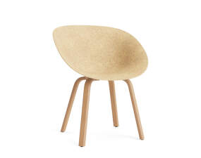 Stolička s podrúčkami Mat, hemp/beech