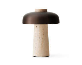 Prenosná stolná lampa Reverse, sand/bronzed