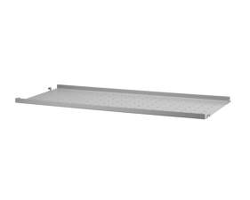 Polica String Metal Shelf Low Edge 78 x 30, grey