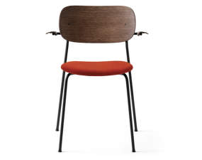 Stolička Co Chair s podpierkami rúk dark oak, Velvet 062