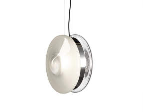 Závesná lampa Orbital, white/polished nickel
