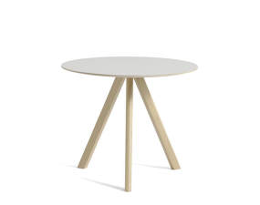 Stôl Copenhague CPH 20 Ø90, oak/off white linoleum