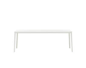 Jedálenský stôl Plate 90x200, white MDF table top/white base