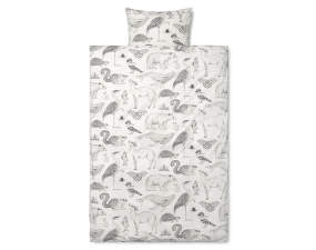 Posteľné prádlo Katie Scott Animals, off-white