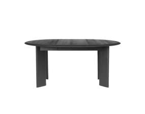 Jedálenský stôl Bevel Extendable Ø117 - 167 cm, black oiled oak
