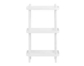 Polica Block Shelf, white/white