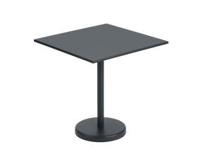 Stolík Linear Steel Café Table 70x70, black