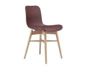 Jedálenská stolička Langue Wood, natural / burgundy
