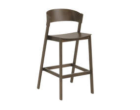 Barová stolička Cover 75 cm, stained dark brown