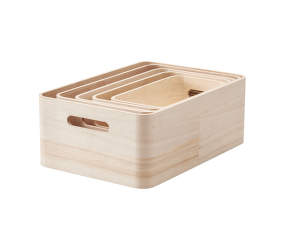 Úložné boxy SAVE-IT, paulownia wood