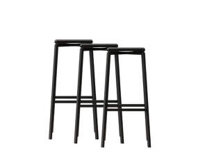 Barová stolička Bar Stool 75 set 3ks, black