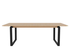 Jedálenský stôl Nord 220 cm, black oak/white pigmented oiled oak