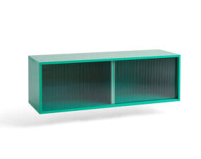 Skrinka Colour M Wall w. Glass Doors, dark mint