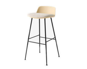 Barová stolička Rely HW87, black/beige sand/Linara 266