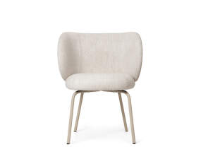 Jedálenská stolička Rico Bouclé, off-white/cashmere