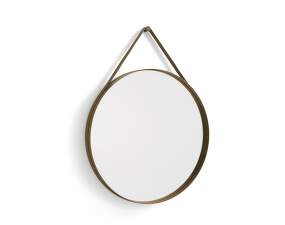 Zrkadlo Strap Mirror 70cm, light brown