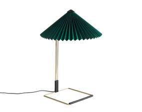 Stolová lampa Matin 380, polished brass / green