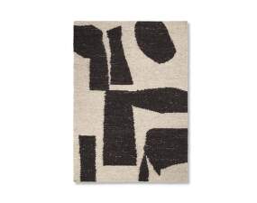 Koberec Piece Rug 140x200, off-white / coffee