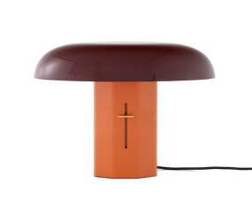 Stolná lampa Montera JH42, amber/ruby
