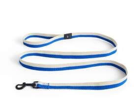 Vodítko HAY Dogs Leash Flat M/L, off-white/blue