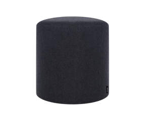 Pouf Folk Tall, black tie wool
