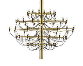 Luster 2097/75 Clear Bulbs, brass