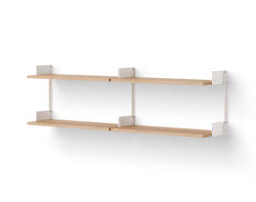 Policová zostava Chamber Shelf, oak/white