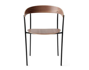 Stolička Missing Armchair, lacquered walnut