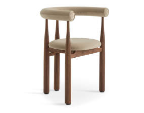 Čalúnená stolička Bukowski, walnut/Megan 026