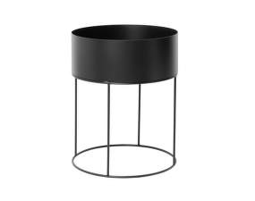 Truhlík na rastliny Plant Box Round, black