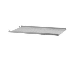 Polica String Metal Shelf Low Edge 58 x 30, grey