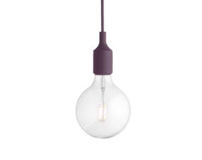 Závesná LED lampa E27, burgundy