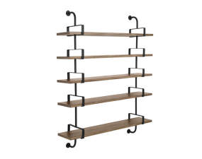 Polica Démon Shelf 2, 155cm, 5 shelves, walnut