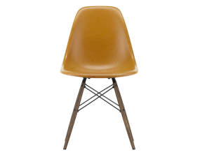 Stolička Eames Fiberglass DSW, ochre dark/dark maple