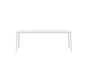 Jedálenský stôl Plate 90x180, white MDF table top/white base
