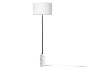 Stojaca lampa Gravity, white marble/white shade