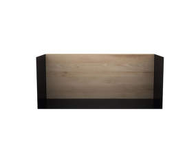 Polica U shelf M, oak/black