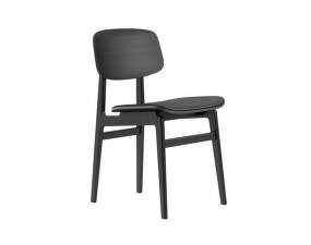 Čalúnená jedálenská stolička NY11, black oak / black oak / ultra leather Black 41599