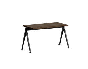 Lavica Pyramid Bench 11 85 cm, black powder coated steel / smoked solid oak