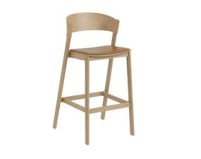 Barová stolička Cover 75 cm, cognac/oak