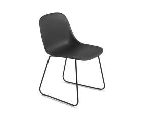 Stolička Fiber Side Chair Sled Base, black
